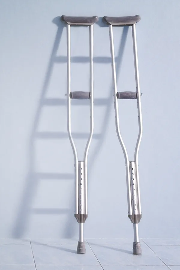 Cryotherapy-for-Sports-Recovery-Treatment A pair of crutches. Get cryotherapy for sports performance and recovery from Jennifer Jose-Cappola, MD in Stamford.