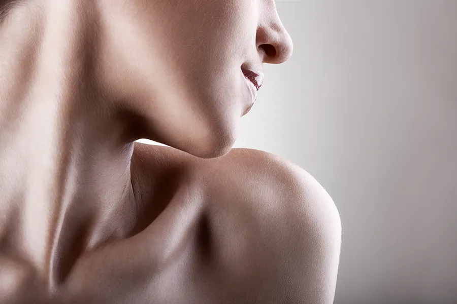 OneSkin-Skincare-Clinic A woman with glowing skin. Get OneSkin Skincare Skincare products from Jennifer Jose-Cappola, MD in Stamford.