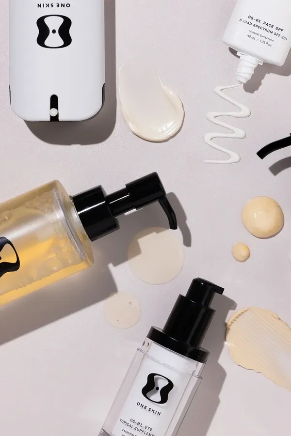 OneSkin-Skincare-Treatment A suite of OneSkin Skincare products. Get OneSkin Skincare Skincare products from Jennifer Jose-Cappola, MD in Stamford.